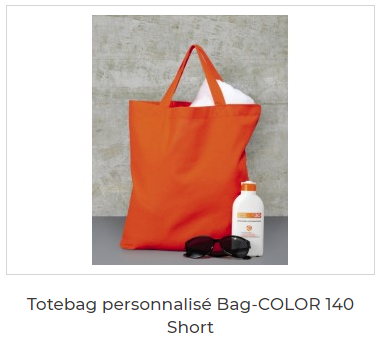 totebag personnalisé color 140 short