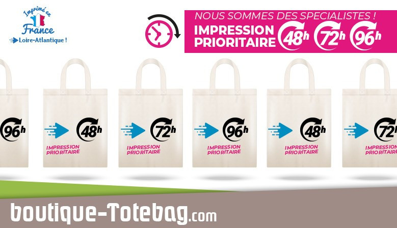Totebag impression prioritaire en france